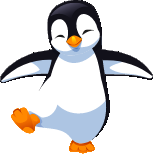 Cartoon dancing penguin